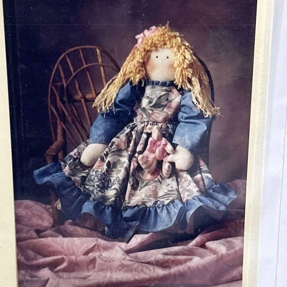 Jessie & Her Bear Doll Country Heartstrings NEW Vintage Sewing Pattern 1990